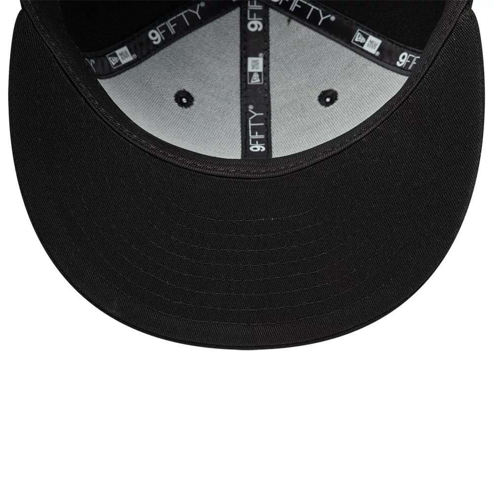 Pictured is this New Era Flag Patch 9FIFTY Snapback cap in black. 5