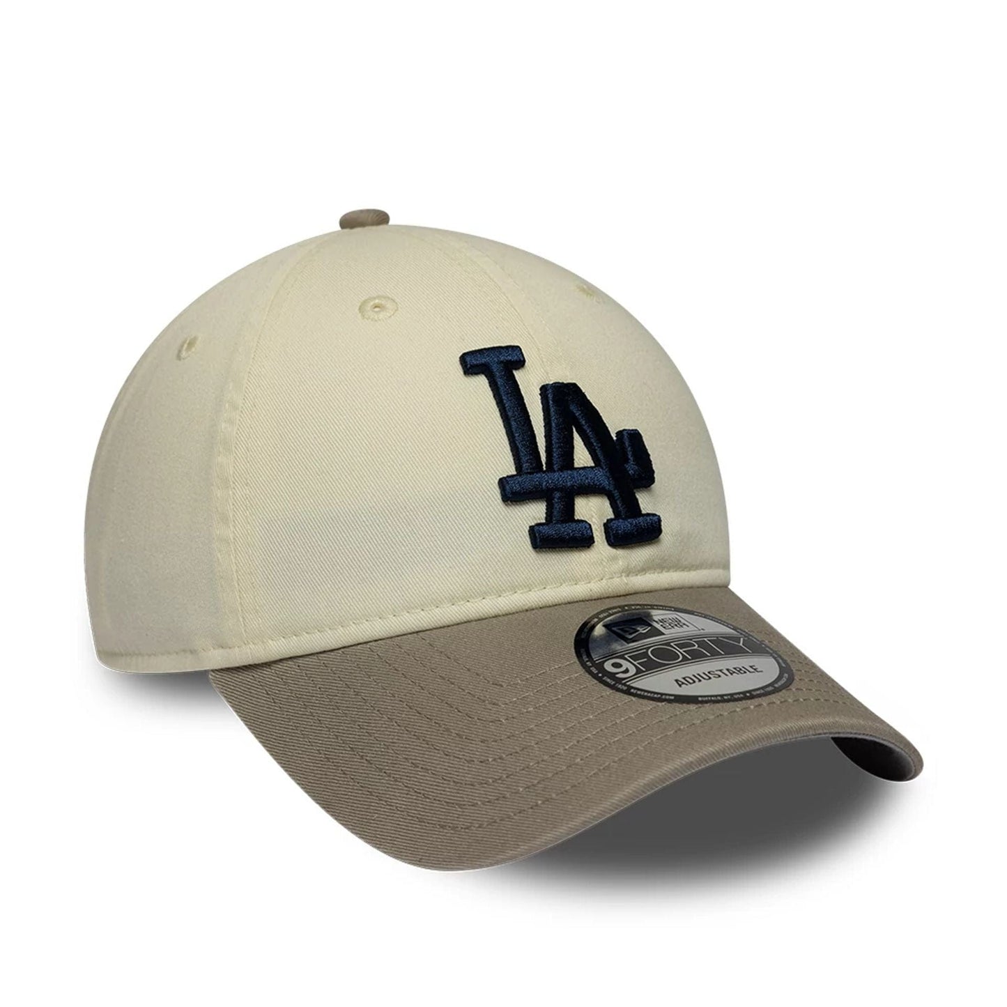 Pictured is this MLB LA Dodgers 9FORTY Unstructured cap in Cream. 4