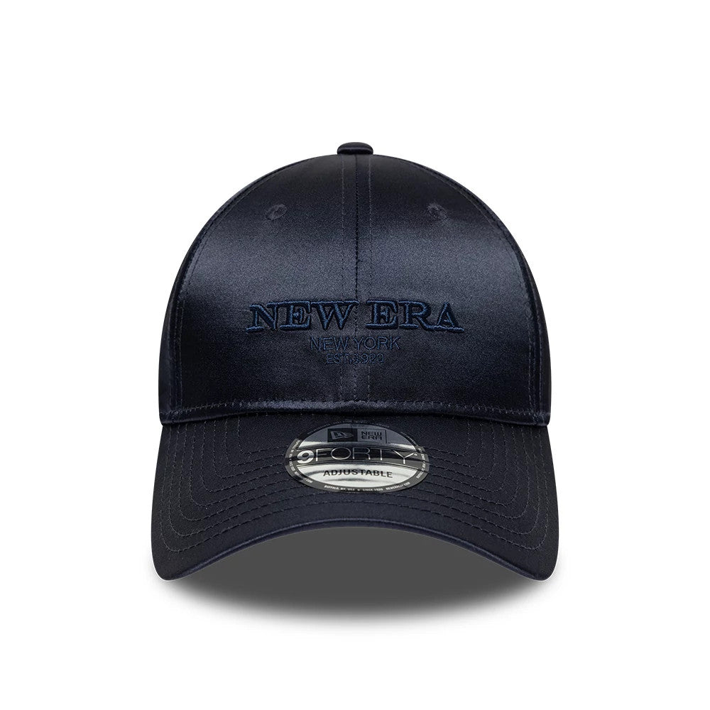 【NEW ERA別注】9FORTY UNST サテンCAP ネイビー New Era Satin Navy 9FORTY Cap | NEC EU