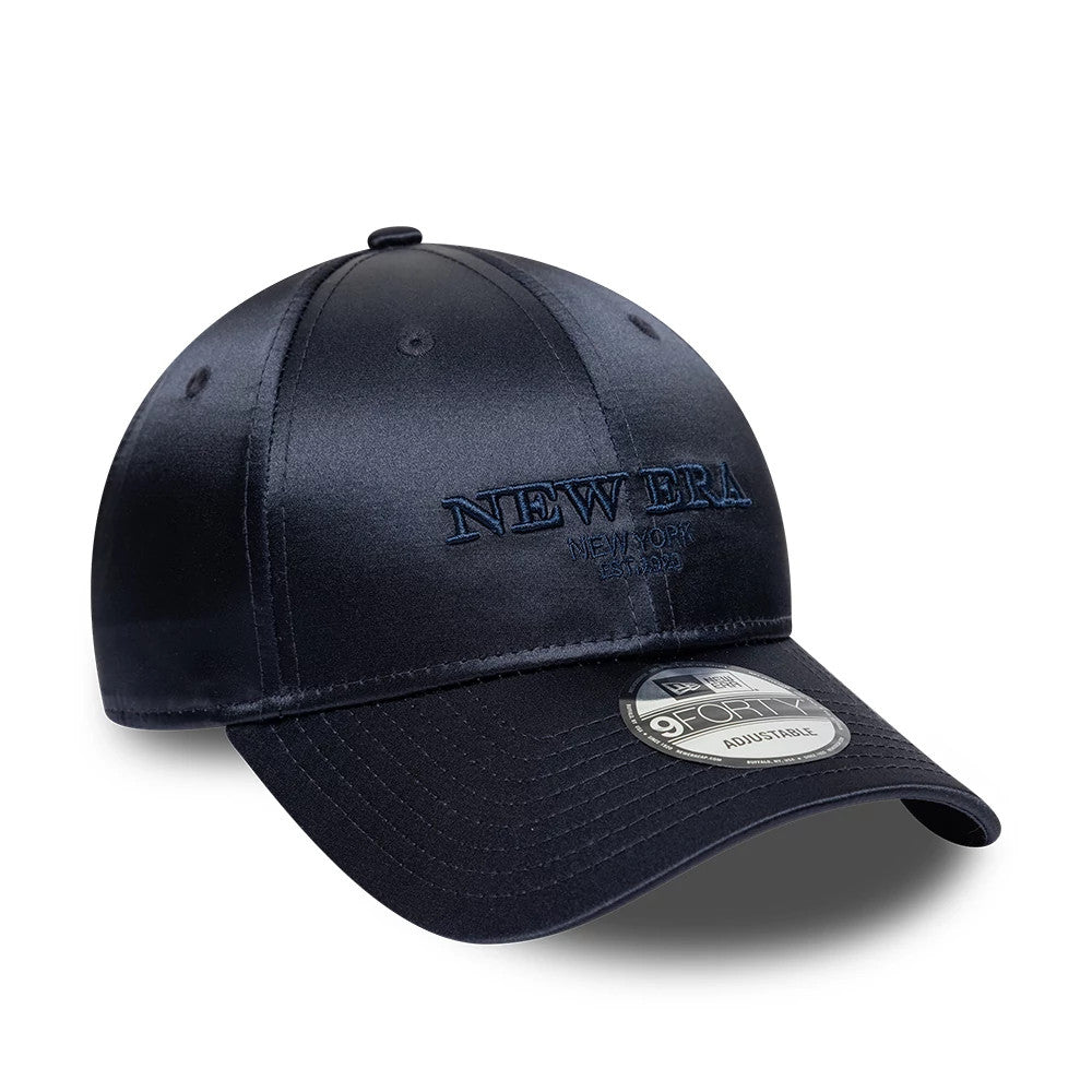 New Era Satin Navy 9FORTY Cap | NEC EU