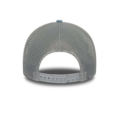 Pictured is this New Era Washed Denim 9FORTY A-Frame Trucker cap in navy. 5