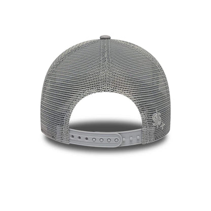 Pictured is this New Era Paisley Emblem 9FORTY A-Frame Trucker cap in grey. 6