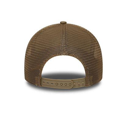 Pictured is this MLB Patch Athletics 9FORTY A-Frame Trucker cap in dark green. 6