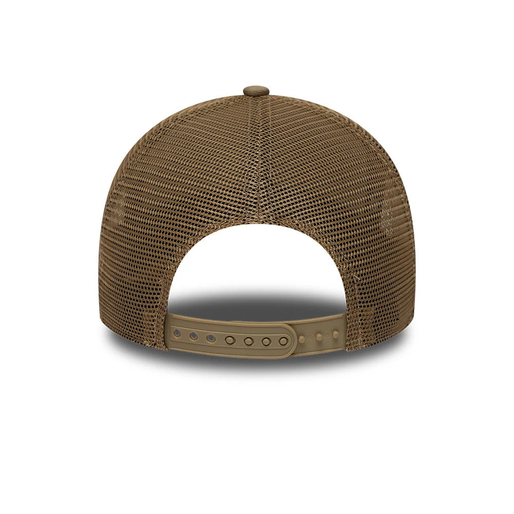 Pictured is this MLB Patch Athletics 9FORTY A-Frame Trucker cap in dark green. 6