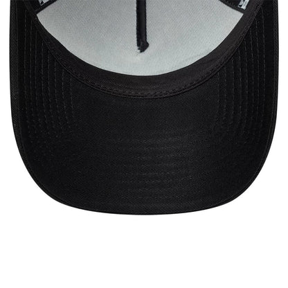 Pictured is this New Era Handwritten 9FORTY A-Frame Trucker cap in white. 7