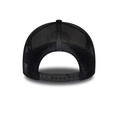 Pictured is this New Era Collegiate 9FORTY A-Frame Trucker cap in Cream. 6