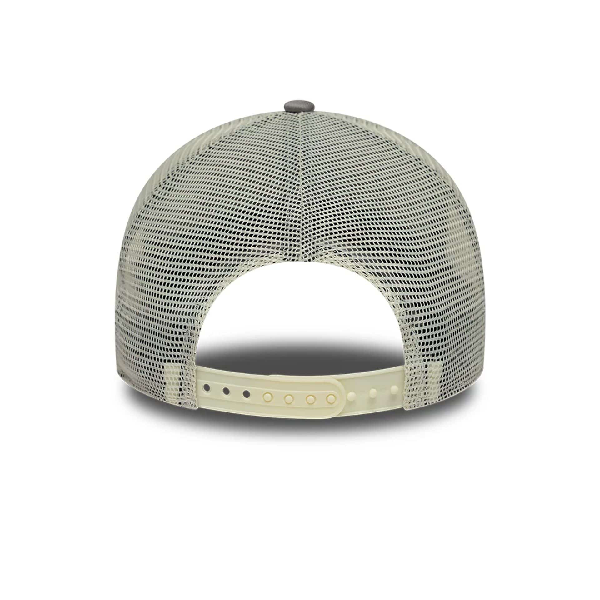 Pictured is this New Era Circle 9FORTY A-Frame Trucker cap in grey. 6