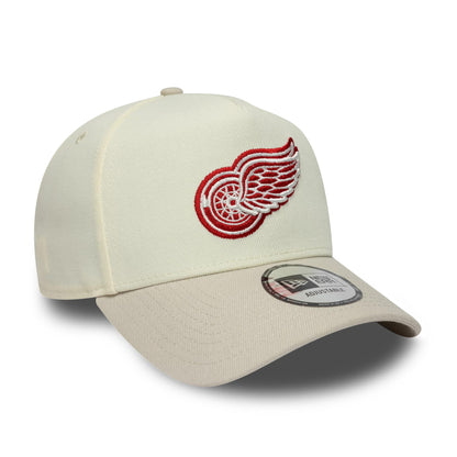 Pictured is this NHL Detroit Red Wings 9FORTY A-Frame cap in Cream. 3