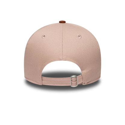 Pictured is this MLB Mocha Mousse San Diego Padres 9FORTY A-Frame Adjustable cap in pastel pink. 6