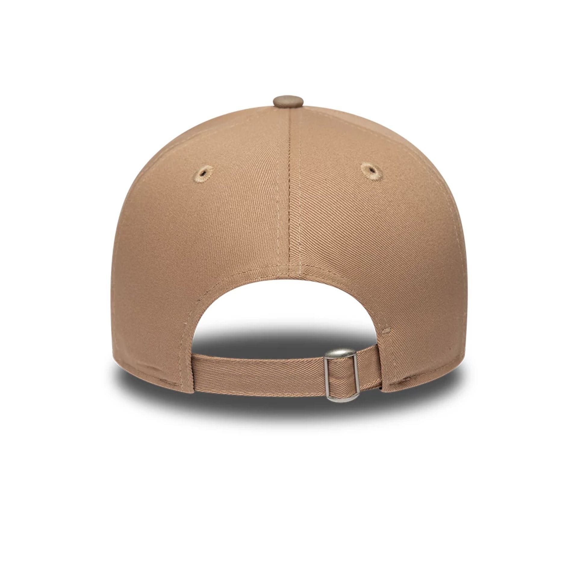 Pictured is this MLB Mocha Mousse New York Yankees 9FORTY A-Frame Adjustable cap in beige. 6