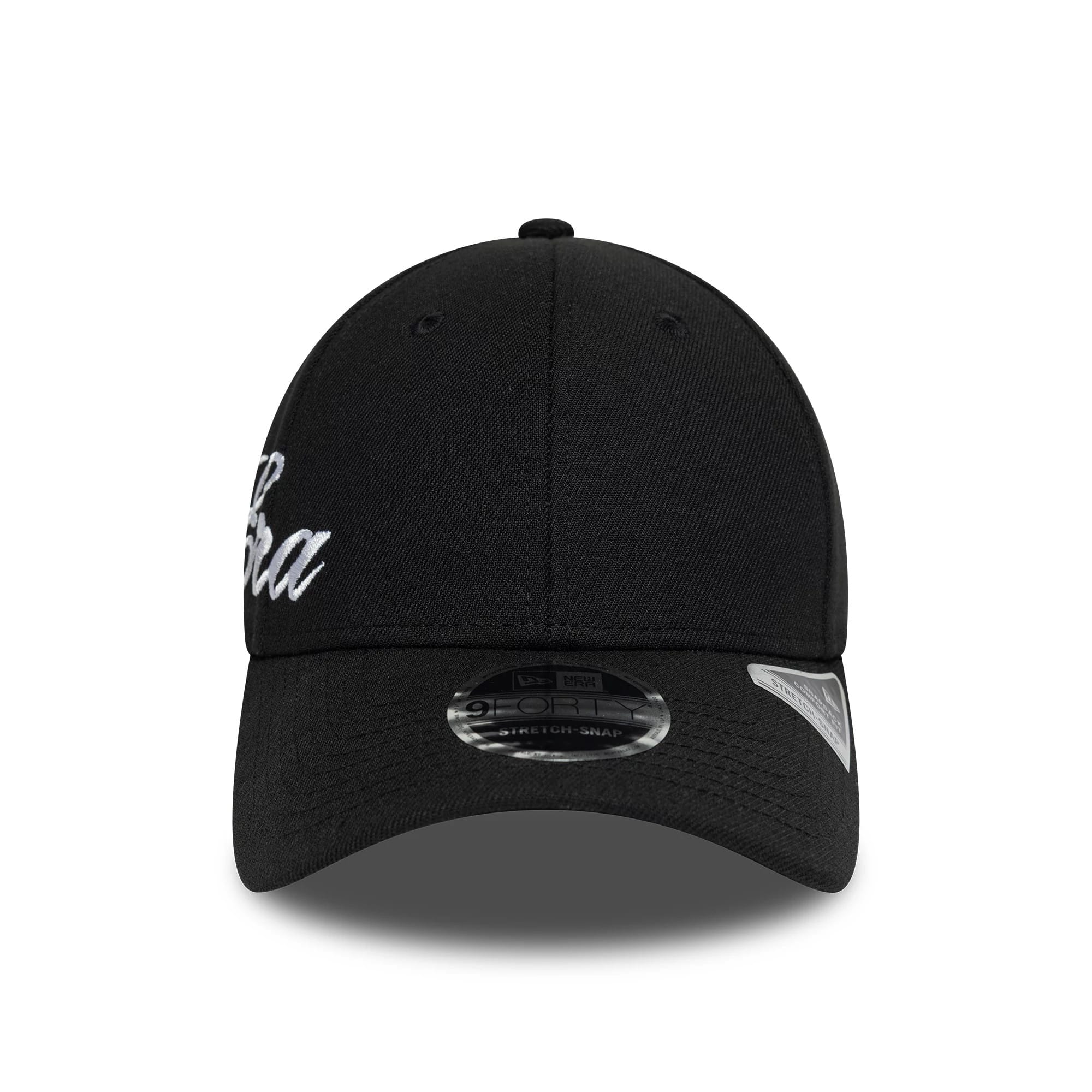New Era Big Script Black 9FORTY Stretch Snap Cap | NEC EU