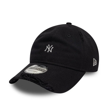 Pictured is this MLB Distressed New York Yankees 9TWENTY cap in black. 1