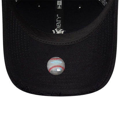 Pictured is this MLB Distressed New York Yankees 9TWENTY cap in black. 7