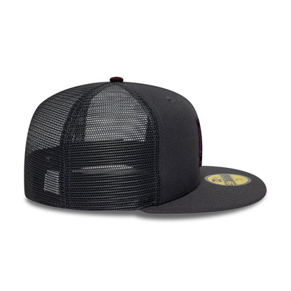 Pictured is this MLB Hydrangea LA Dodgers 59FIFTY Fitted cap in dark grey. 7