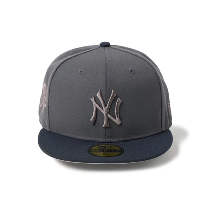 Pictured is this MLB New York Yankees 59FIFTY Fitted cap in dark grey. 2