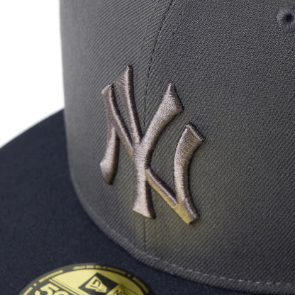 Pictured is this MLB New York Yankees 59FIFTY Fitted cap in dark grey. 5