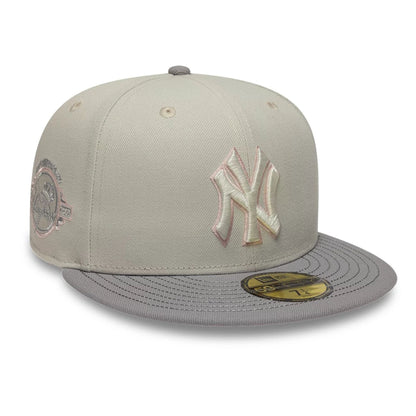 Pictured is this MLB Sakura New York Yankees 59FIFTY Fitted cap in Cream. 1
