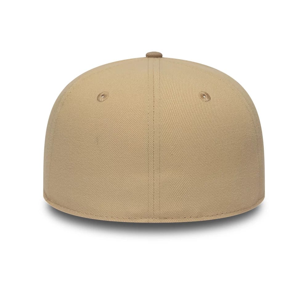 Pictured is this New Era Mocha Mousse 59FIFTY Fitted cap in light beige. 5