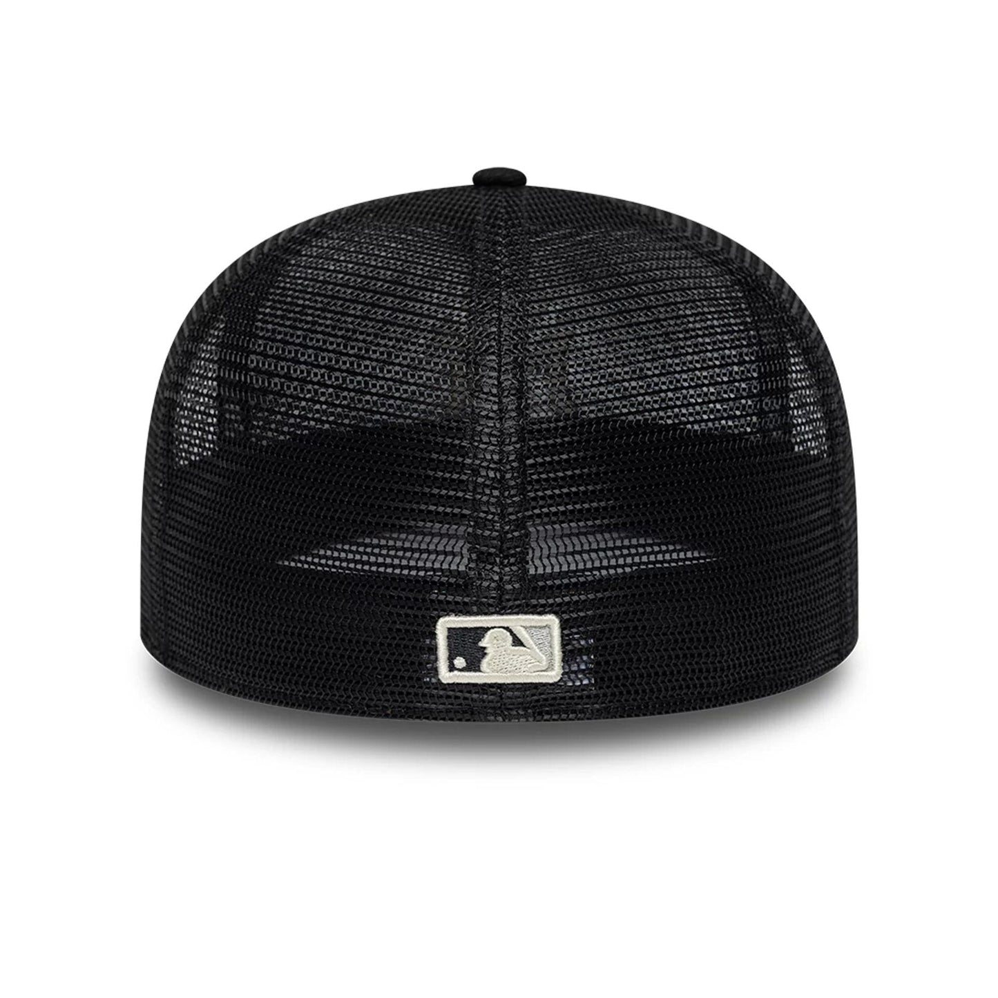 Pictured is this MLB All Mesh New York Yankees 59FIFTY Fitted cap in black. 5