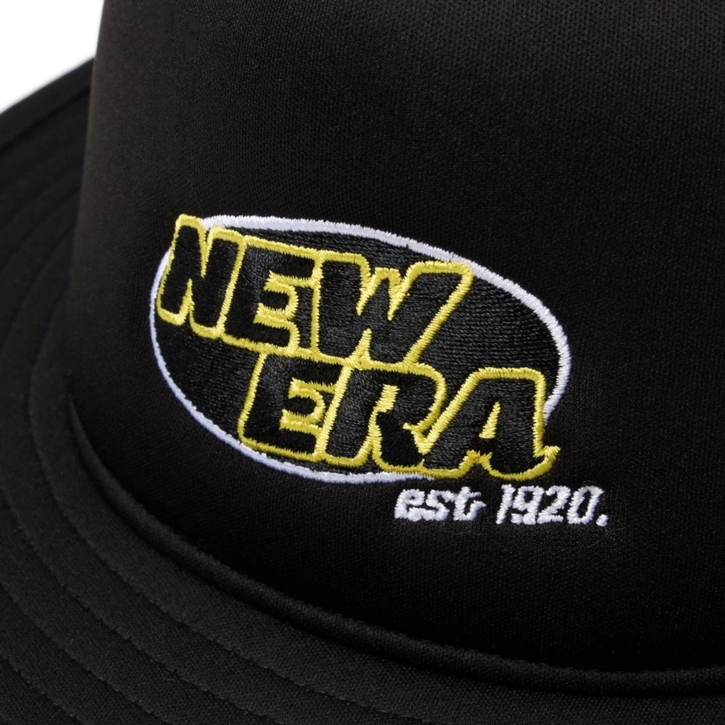 Pictured is this New Era Fitted Bucket hat in black. 3