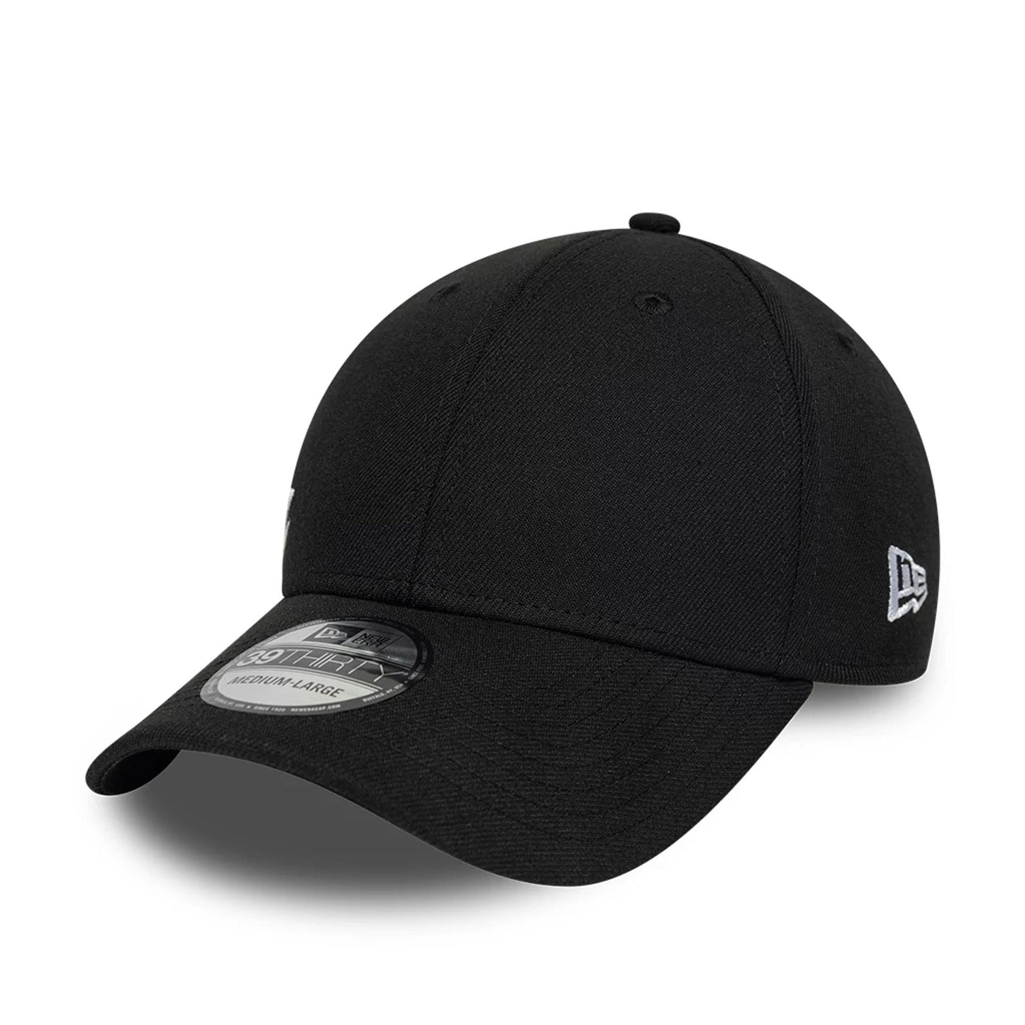 Pictured is this New Era Big Script 39THIRTY Stretch Fit cap in black. 3