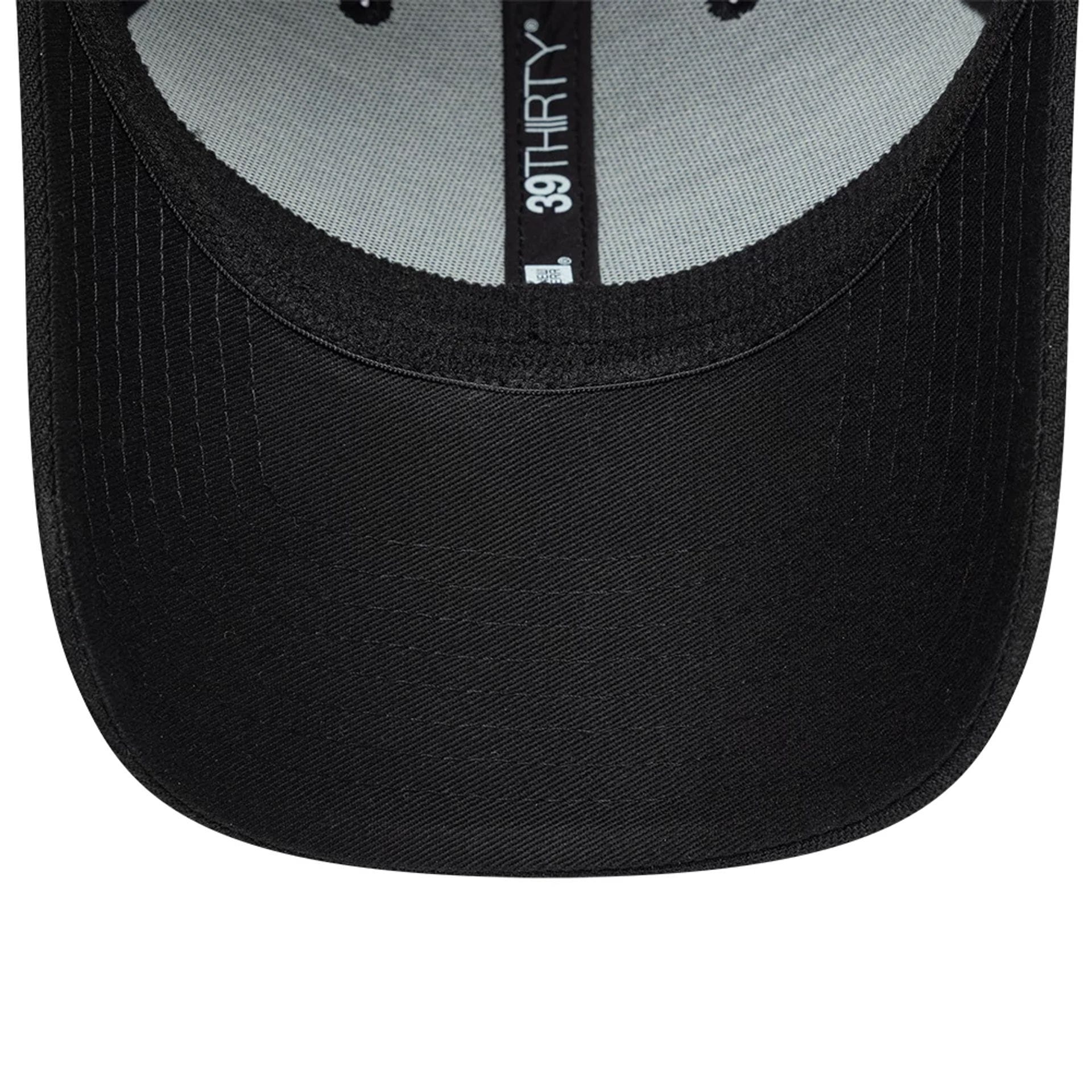Pictured is this New Era Big Script 39THIRTY Stretch Fit cap in black. 7