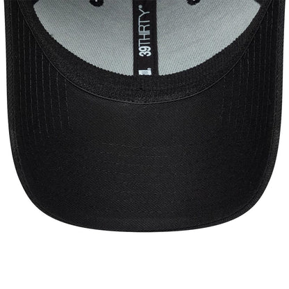 Pictured is this New Era Big Script 39THIRTY Stretch Fit cap in black. 7