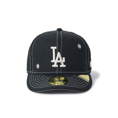 Pictured is this MLB Floral LA Dodgers 59FIFTY Fitted cap in black. 2
