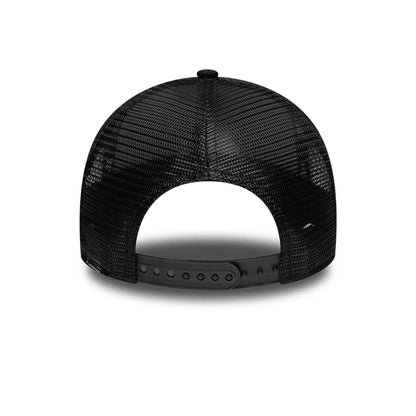 Pictured is this New Era Wall Art Grafitti 9FORTY A-Frame Trucker cap in black. 4
