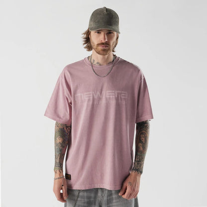 The model is wearing this New Era Originators T-Shirt in pink. 1