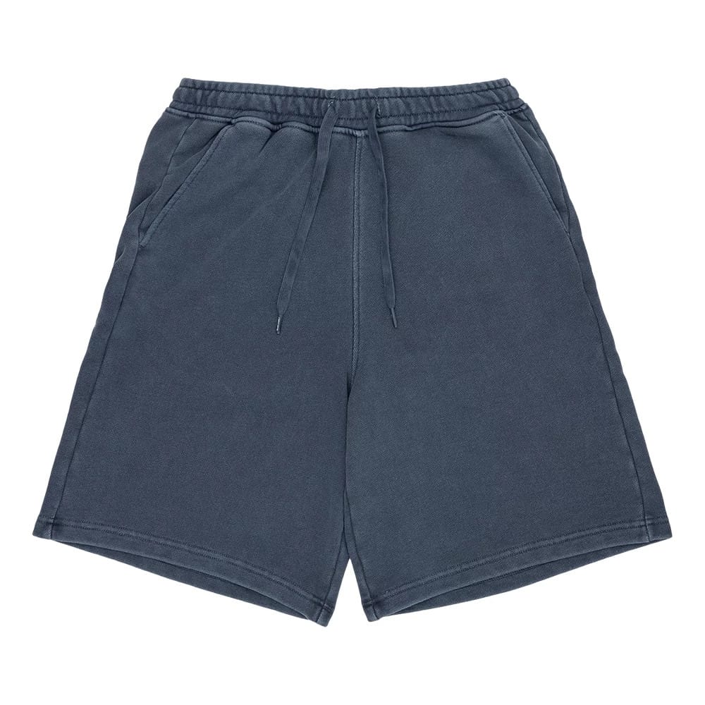 The model is wearing this New Era Originators Oversized Shorts in navy. 1