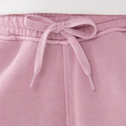 The model is wearing this New Era Originators Oversized Shorts in pink. 3