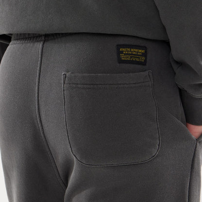 The model is wearing this New Era Originators Straight Leg Joggers in black. 6