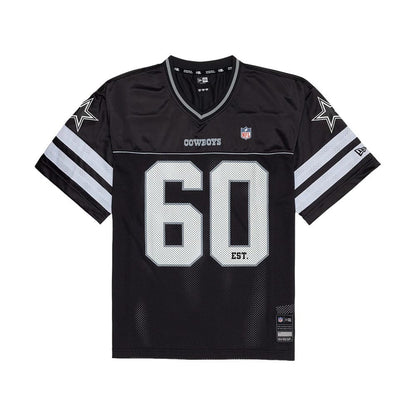 The model is wearing this NFL Dallas Cowboys Mesh Jersey in black. 7