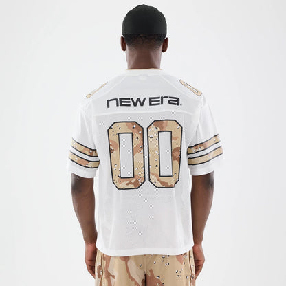 The model is wearing this New Era 1920 Mesh Jersey in white. 2