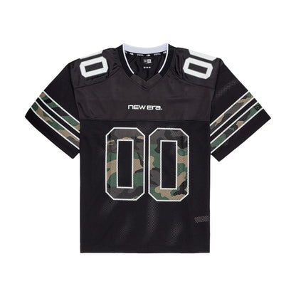 The model is wearing this New Era 1920 Mesh Jersey in black. 1