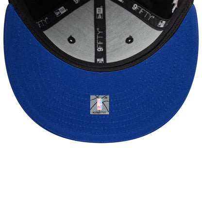 Pictured is this NBA Hardwood Classic Philadelphia 76ers 9FIFTY Snapback cap in black. 7