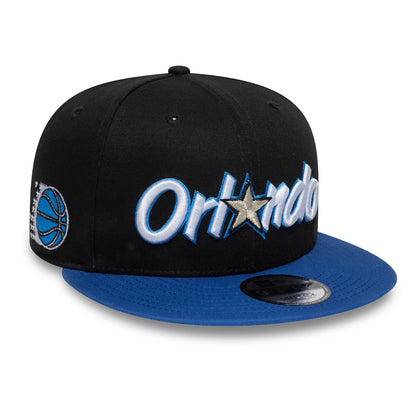 Pictured is this NBA Hardwood Classic Orlando Magic 9FIFTY Snapback cap in black. 1