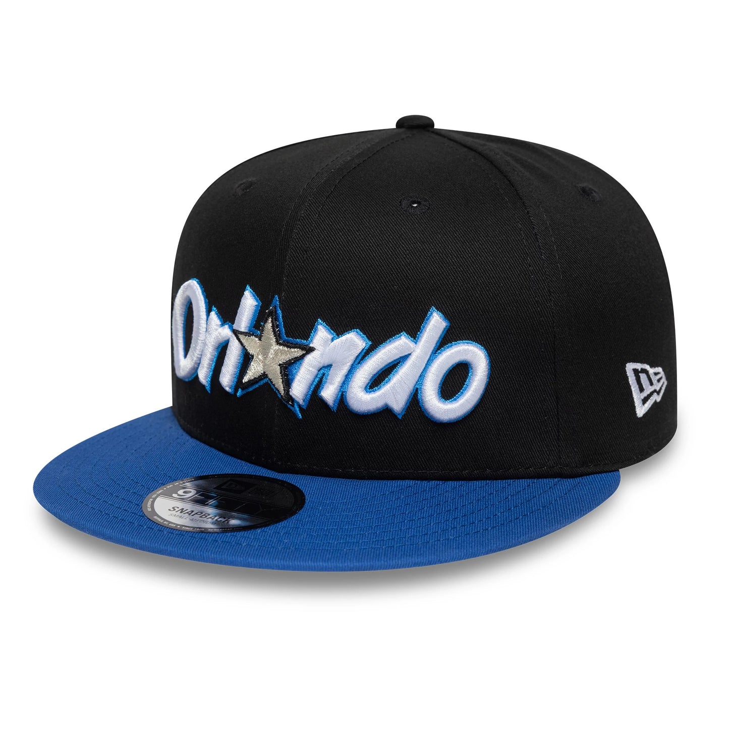 Pictured is this NBA Hardwood Classic Orlando Magic 9FIFTY Snapback cap in black. 3