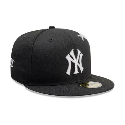 Pictured is this MLB Punkcore New York Yankees 59FIFTY Fitted cap in black. 4