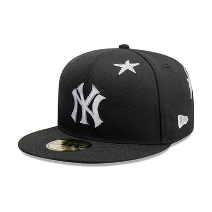 Pictured is this MLB Punkcore New York Yankees 59FIFTY Fitted cap in black. 1