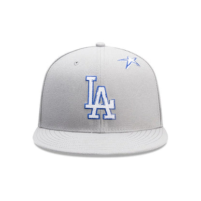 Pictured is this MLB Punkcore Los Angeles Dodgers 59FIFTY Fitted cap in grey. 3