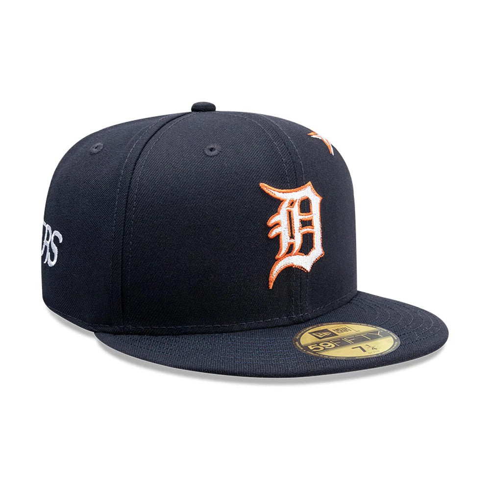 Pictured is this MLB Punkcore Detroit Tigers 59FIFTY Fitted cap in navy. 3