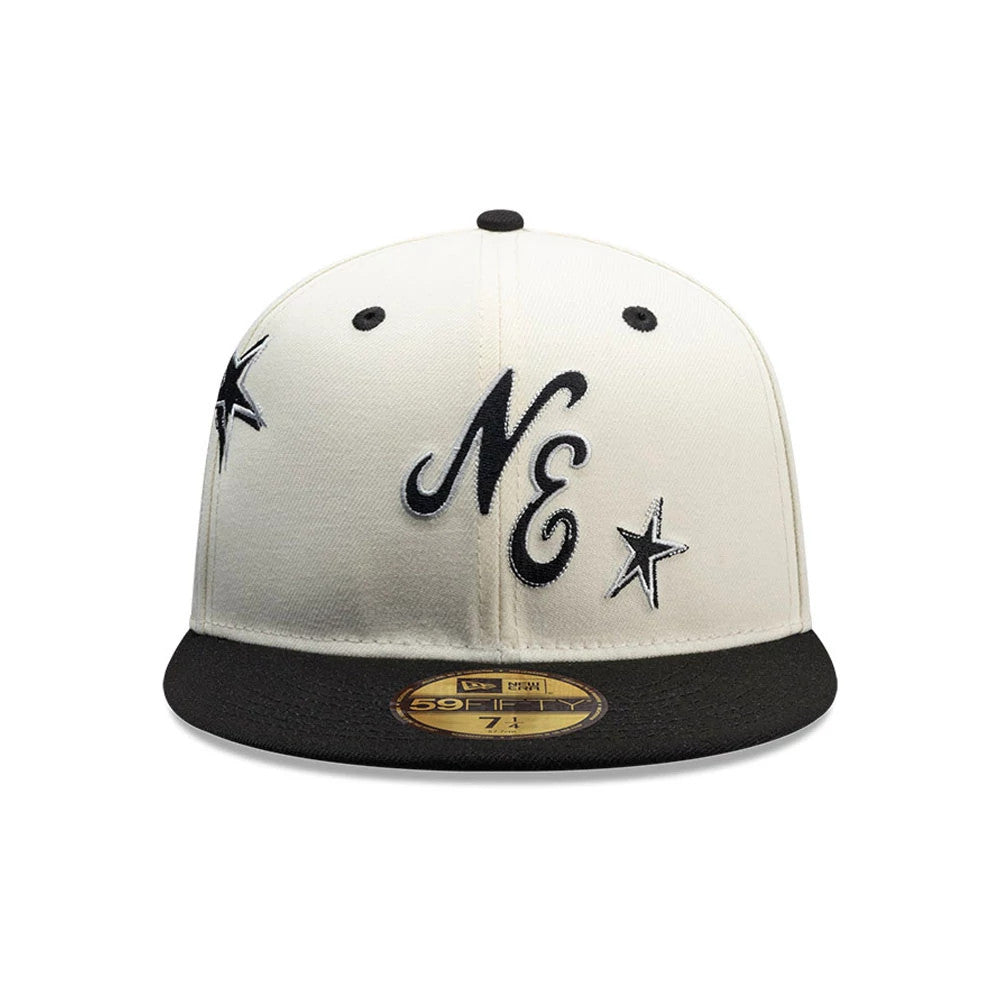 Pictured is this New Era Punkcore 59FIFTY Fitted cap in white & black. 2