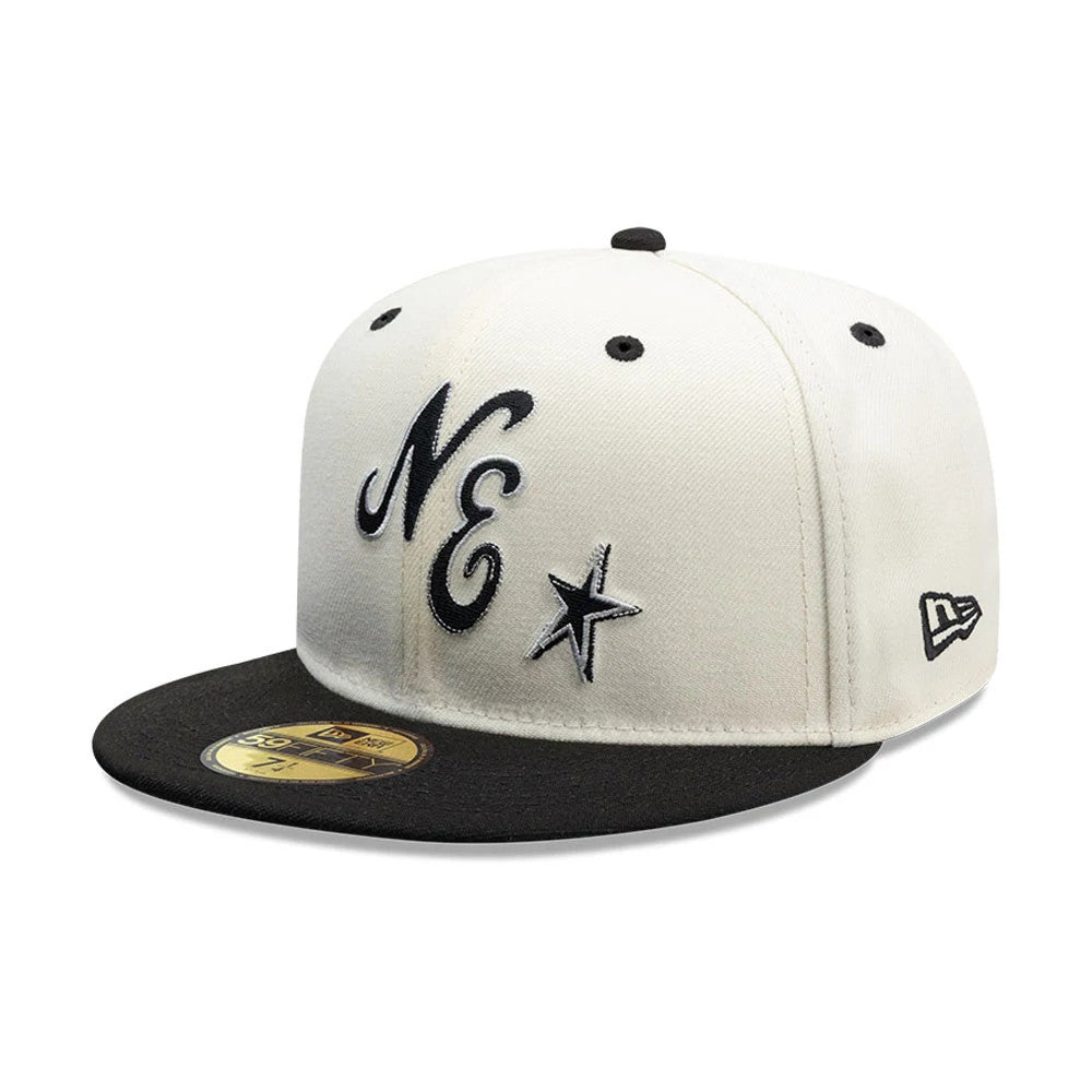 Pictured is this New Era Punkcore 59FIFTY Fitted cap in white & black. 1