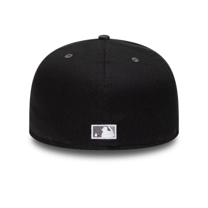 Pictured is this MLB Reflective Chicago White Sox 59FIFTY Fitted cap in black. 7
