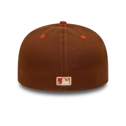 Pictured is this MLB Pack New York Yankees 59FIFTY Fitted cap in brown. 6