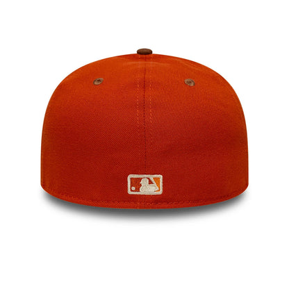 Pictured is this MLB Pack Los Angeles Dodgers 59FIFTY Fitted cap in dark orange. 7