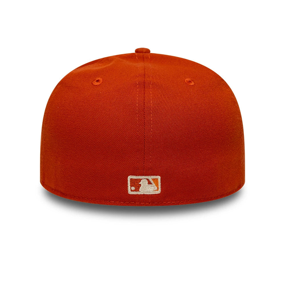 Pictured is this MLB Pack Chicago Cubs 59FIFTY Fitted cap in dark orange. 7