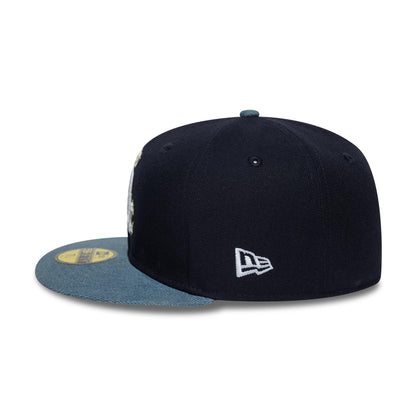 Pictured is this MLB Denim Mix Chicago White Sox 59FIFTY Fitted cap in navy. 6